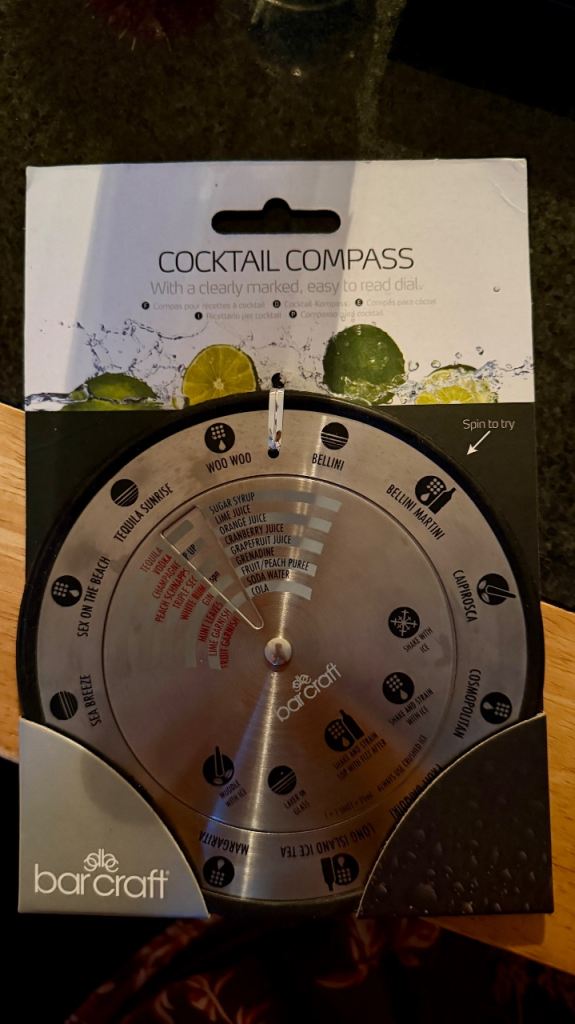 BarCraft Cocktail Compass – New, Unused
