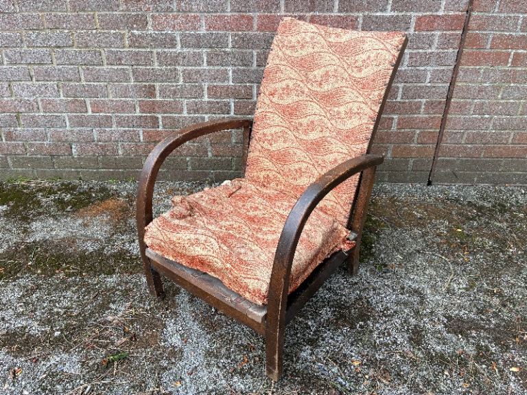 Vintage Circa 1930s Reclining Art Deco Arm Chair Project