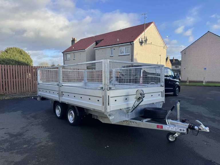 DROPSIDE CAR CAGE TRAILER 2700KG 4M X 2,1M TRIPLE AXLE PLANT TRAILER