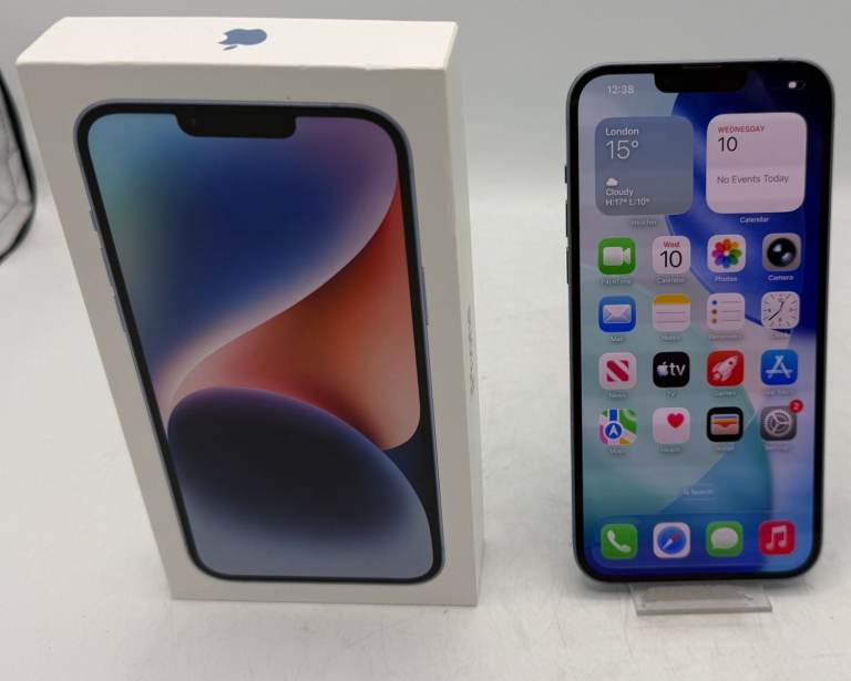 Apple iPhone 14 Plus 128GB Blue Unlocked MQ523ZD/A A2886 BH 84% iOS 26
