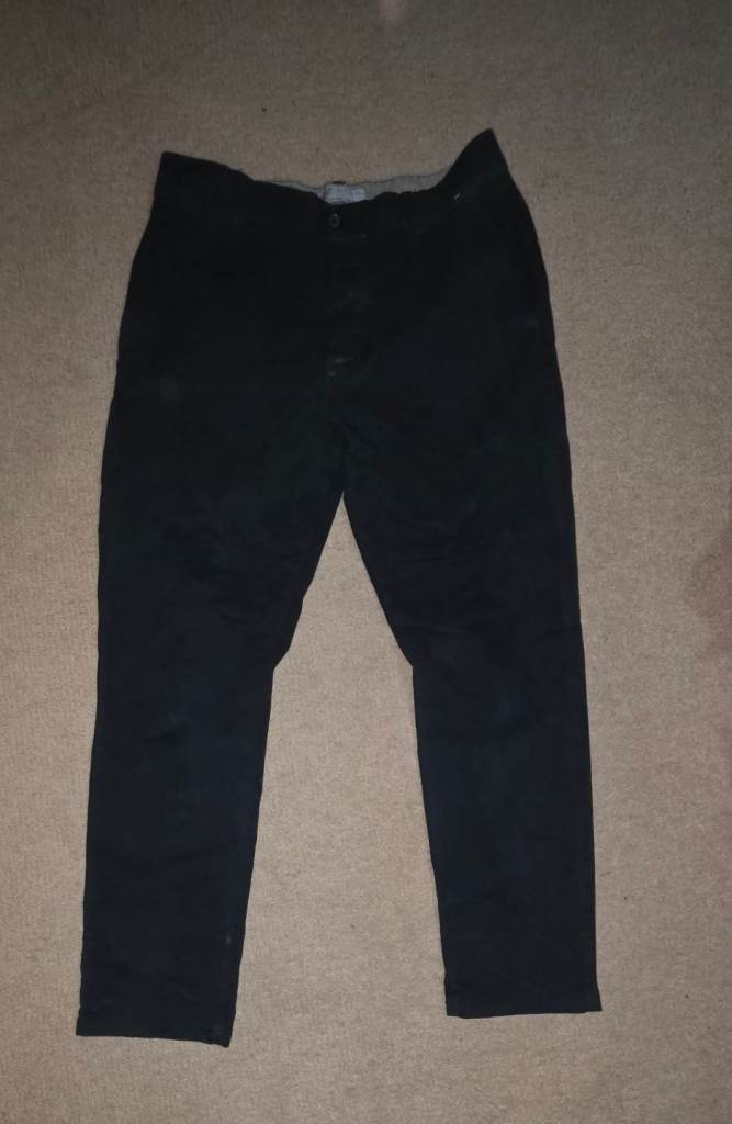Primark Denim Co Men’s Black Chinos – Slim Fit (Size 32/30)