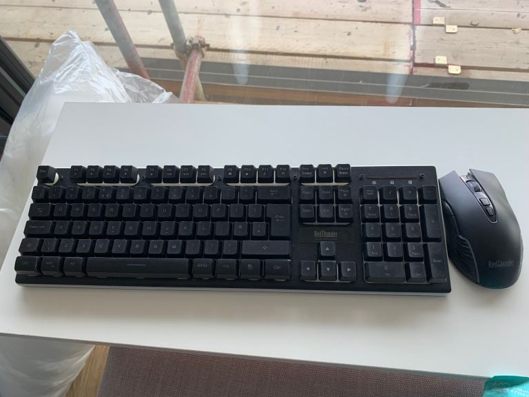 Redthunder wireless gaming keyboard and mouse combo