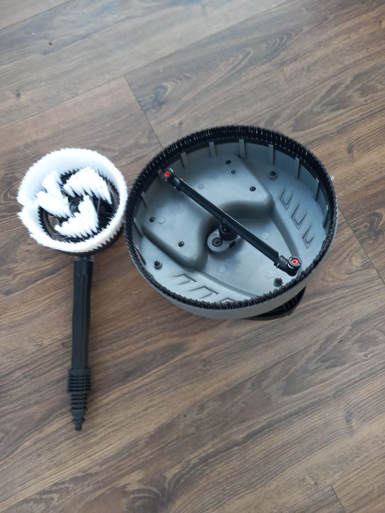 Patio  and car wheel  cleaning attachment 