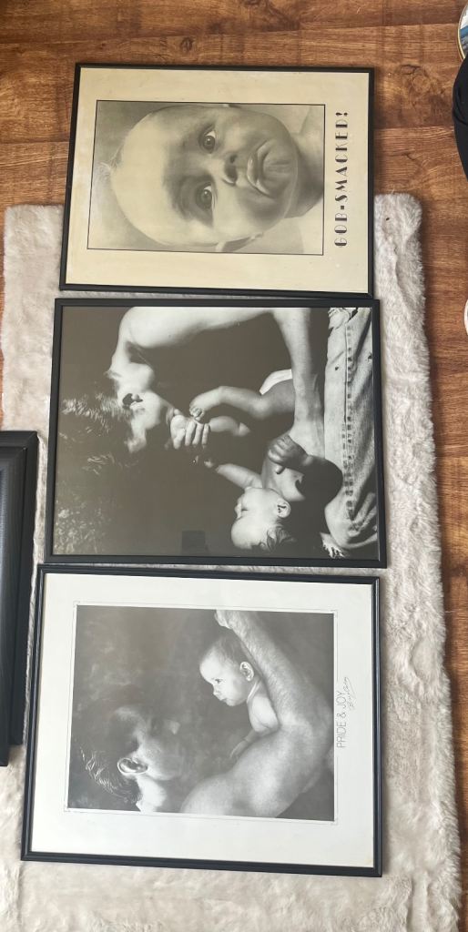 Trio of framed prints