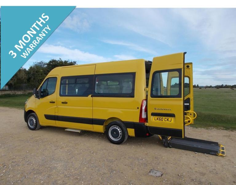 2010  VAUXHALL MOVANO L2  7 SEAT WHEELCHAIR ACCESSIBLE DISABLED MOBILTY MINIBUS