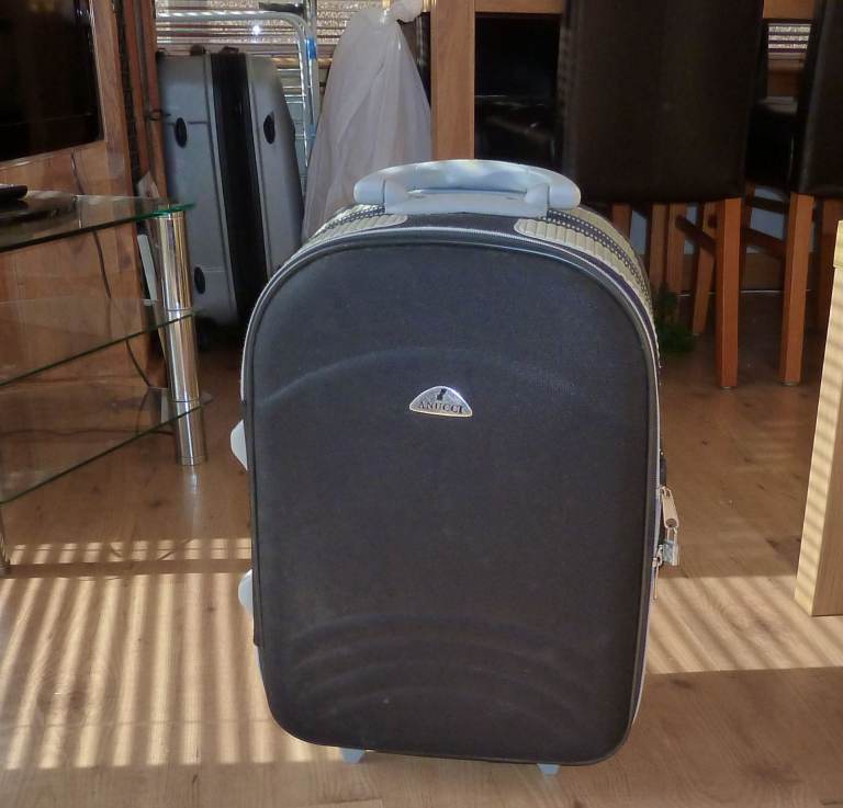 Small Anucci Suitcase On Wheels ( NO TEXTS PLEASE )