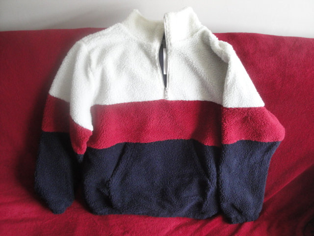 Primark Blue, White and Cherry Red Fleece. New with tags.  Size L. 