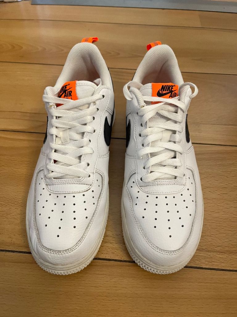 Nike Air Force 1 White Trainers (size 71/2)