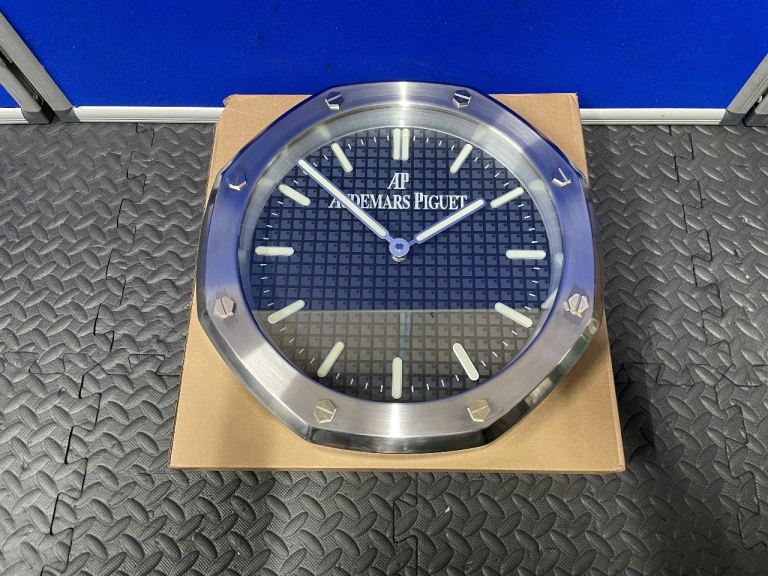 Audermars Piguet Royal Oak Wall Clock 12" Rare Black Face