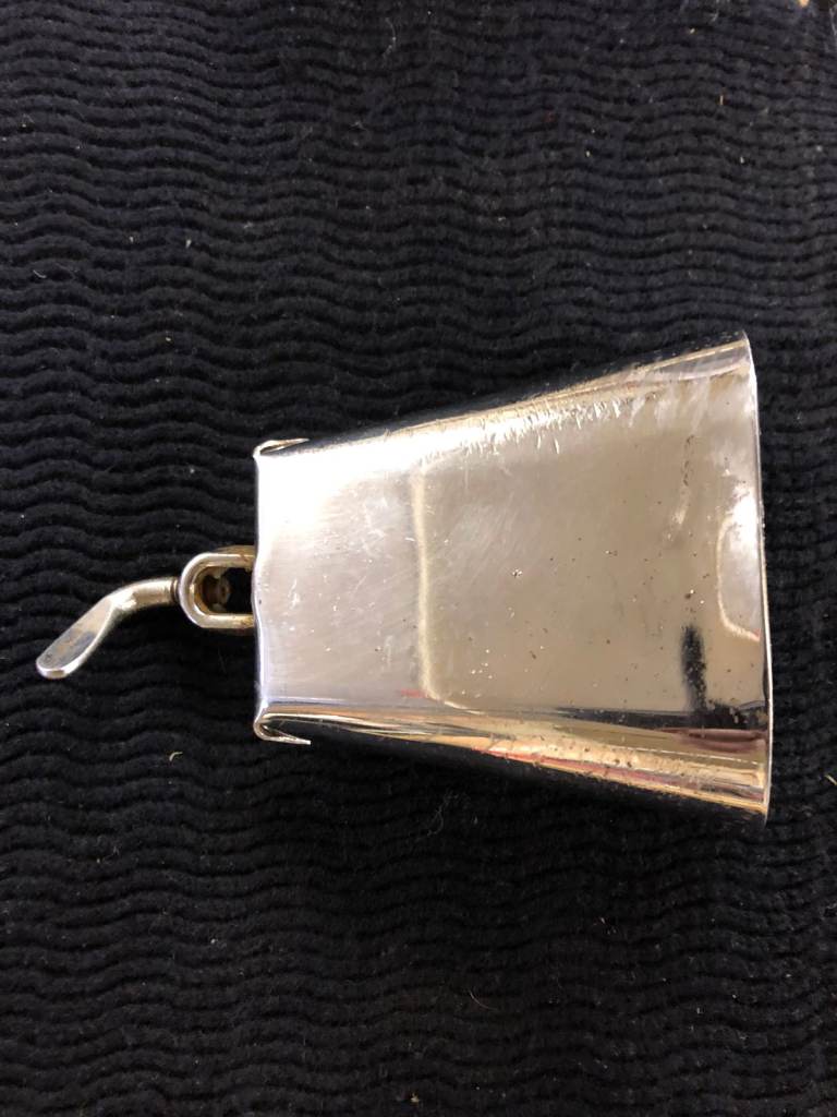 Vintage premier cowbell in chrome finish