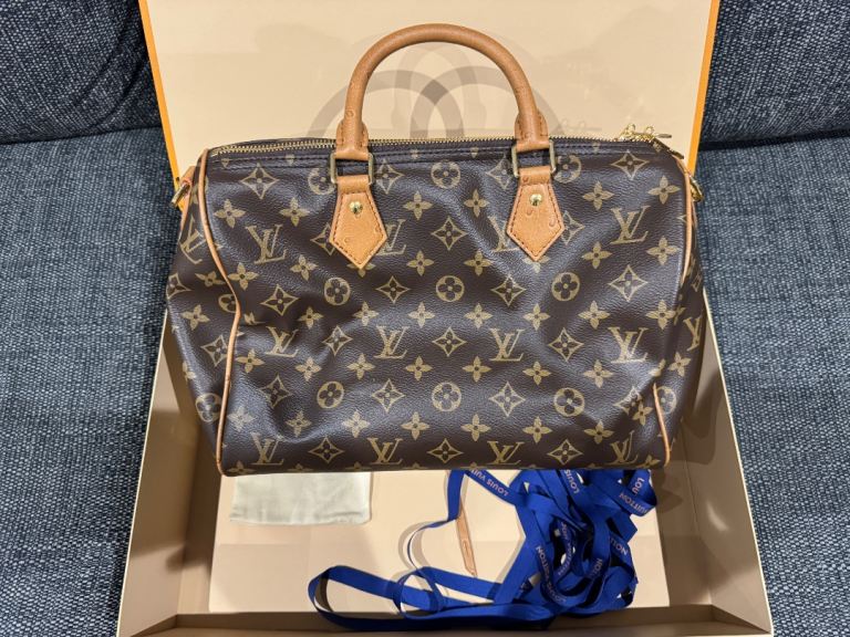 Louis Vuitton Speedy Soft 30 Monogram Handbag Microchipped With Receipt 