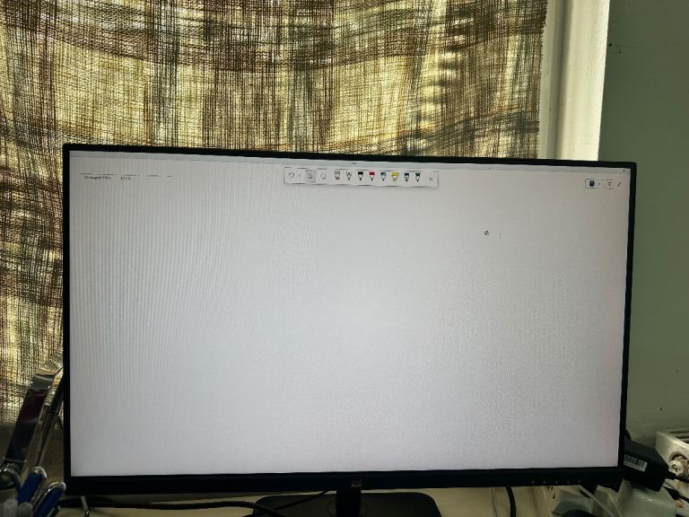 Large Black Computer Monitor – Good Condition