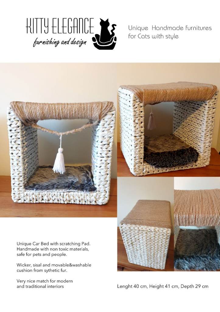 Designer's handmade furniture for cats