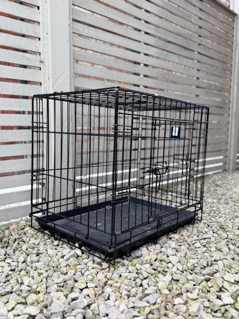 Dog Pet Crate Cage in Black