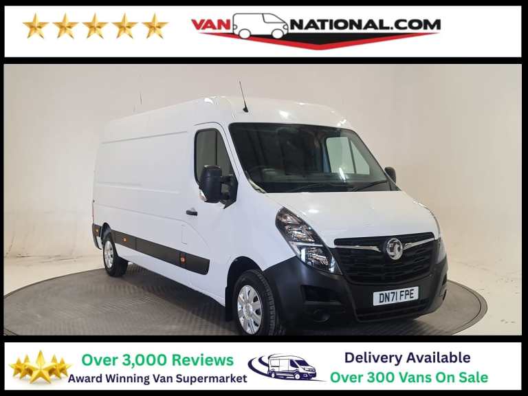 2021 Vauxhall Movano 2.3 BI-TURBO 3500 L3 H2 FWD 135 BHP LWB Panel Van Diesel Manual