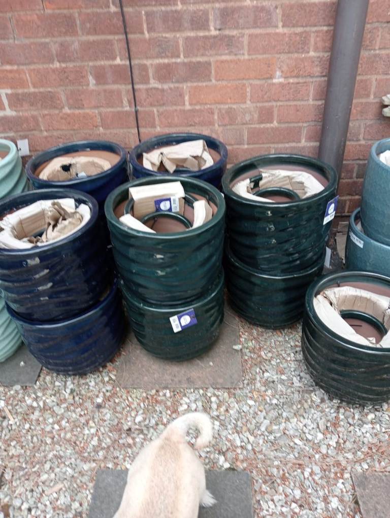 Brand new ceramic plant pots 