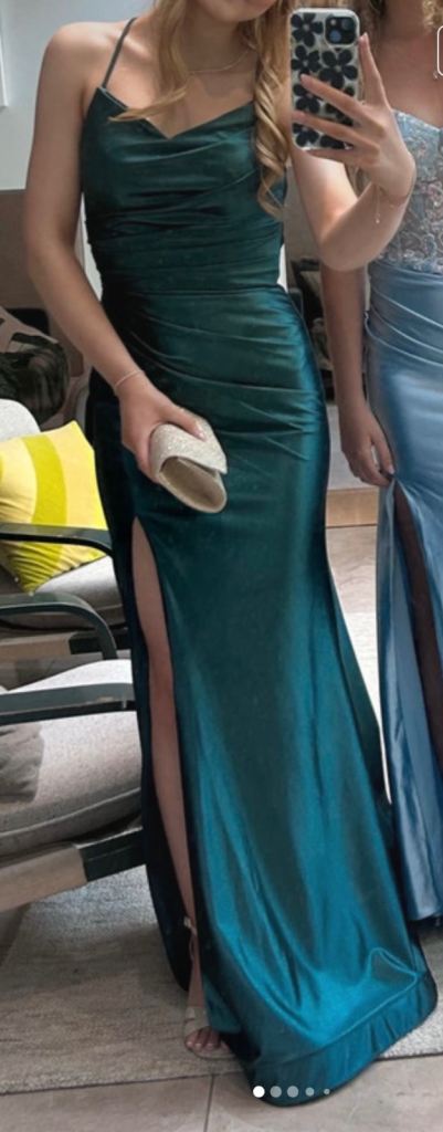 Prom dress or Bridesmaid dress. Sea green. Smoke free house. Excellent condition 