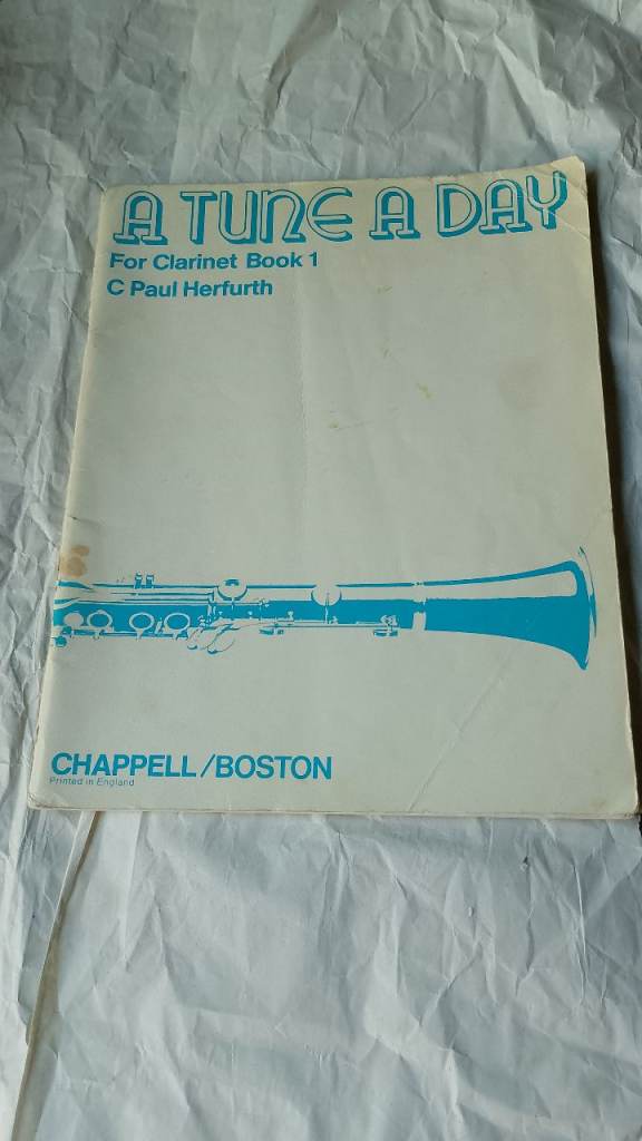 Selection of sheet music for clarinet