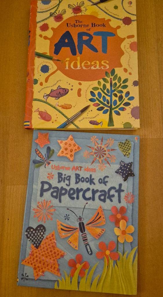 Two Usborne children's art books in great condition 