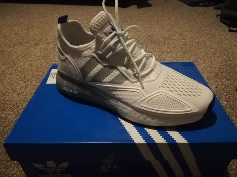 Adidas ZX 2K Boost Trainers. White. Size 7. New in box
