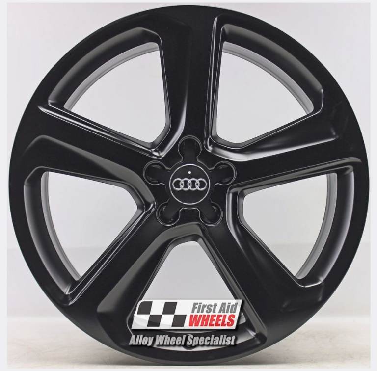 R673BS SWAP for Ours AUDI Q5 8R 4X 20'' GENUINE 5 SPOKE SATIN BLACK ALLOY WHEELS