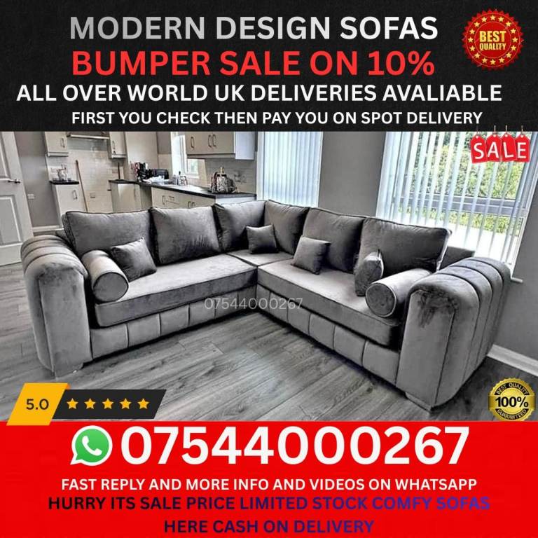 Comfortable Sofa – Clean, Affordable, Ready for Collection Today”