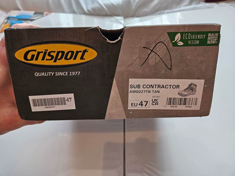 GRISPORT SAFETY BOOTS SIZE 12. EU47