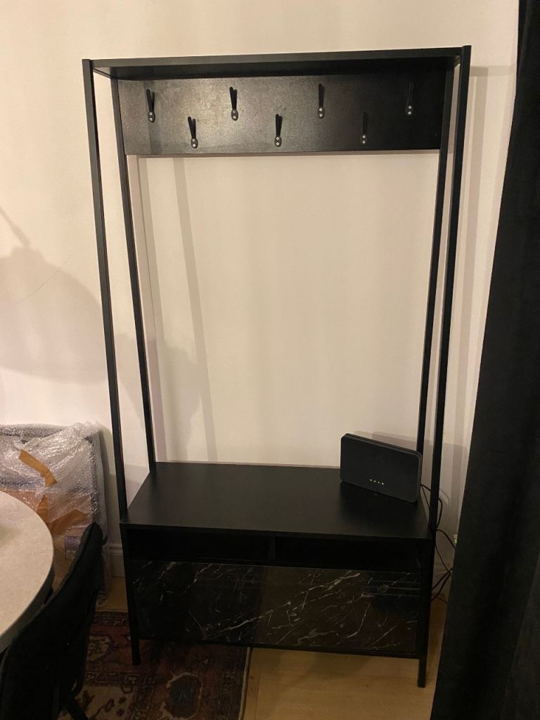 image for Devin Coat Rack - Black Marble Effect - The Range