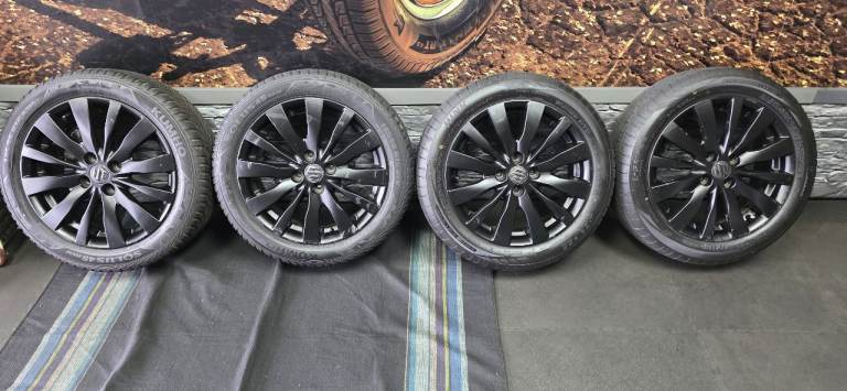 Suzuki Swift Genuine 16 alloy wheels + 4 x tyres 185 55 16