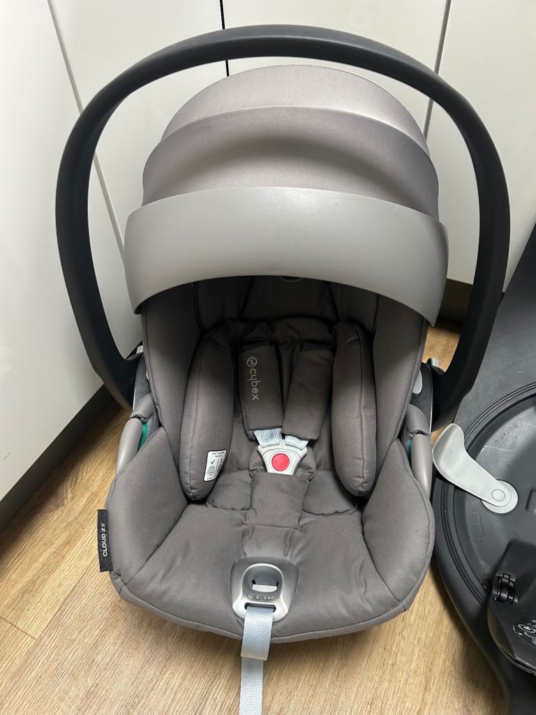 Cybex I-Size Rotating 360 Baby Car Seat Cloud Z2 With Isofix Base Z2 (Also Fits T) Soho / Mid Grey
