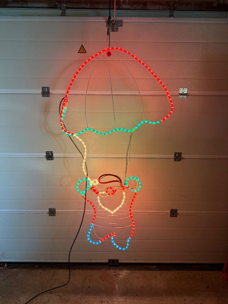 Christmas Santa parachute rope light 