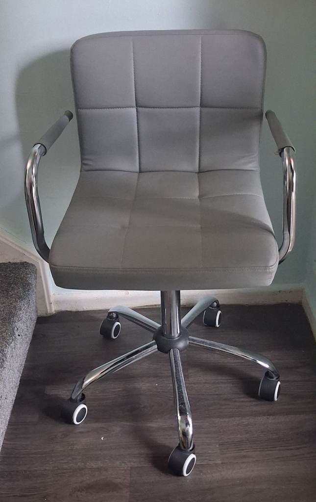 Mid Back Home Office Chair Swivel adjustable height Computer Chair with Armrests