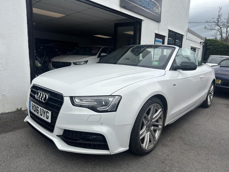 AUDI A5 CABRIOLET 2.0 TDI S line Special Edition Plus White Auto Diesel 2016