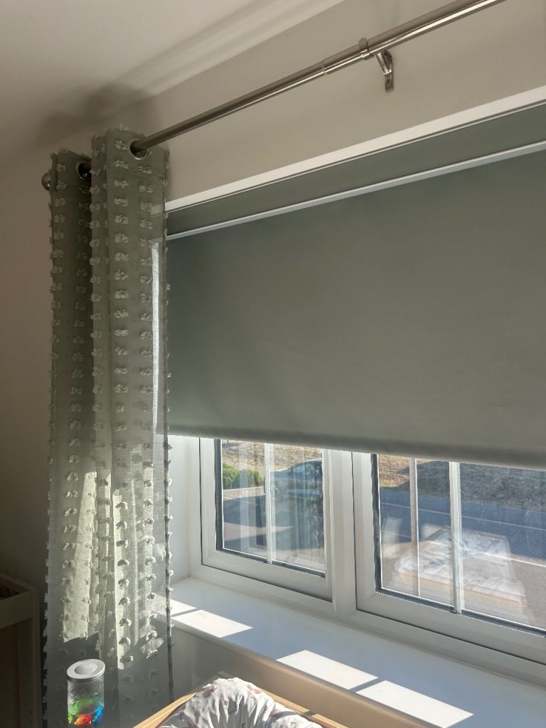 New Pistachio Green Roller Blackout Blind -£45 o.n.o