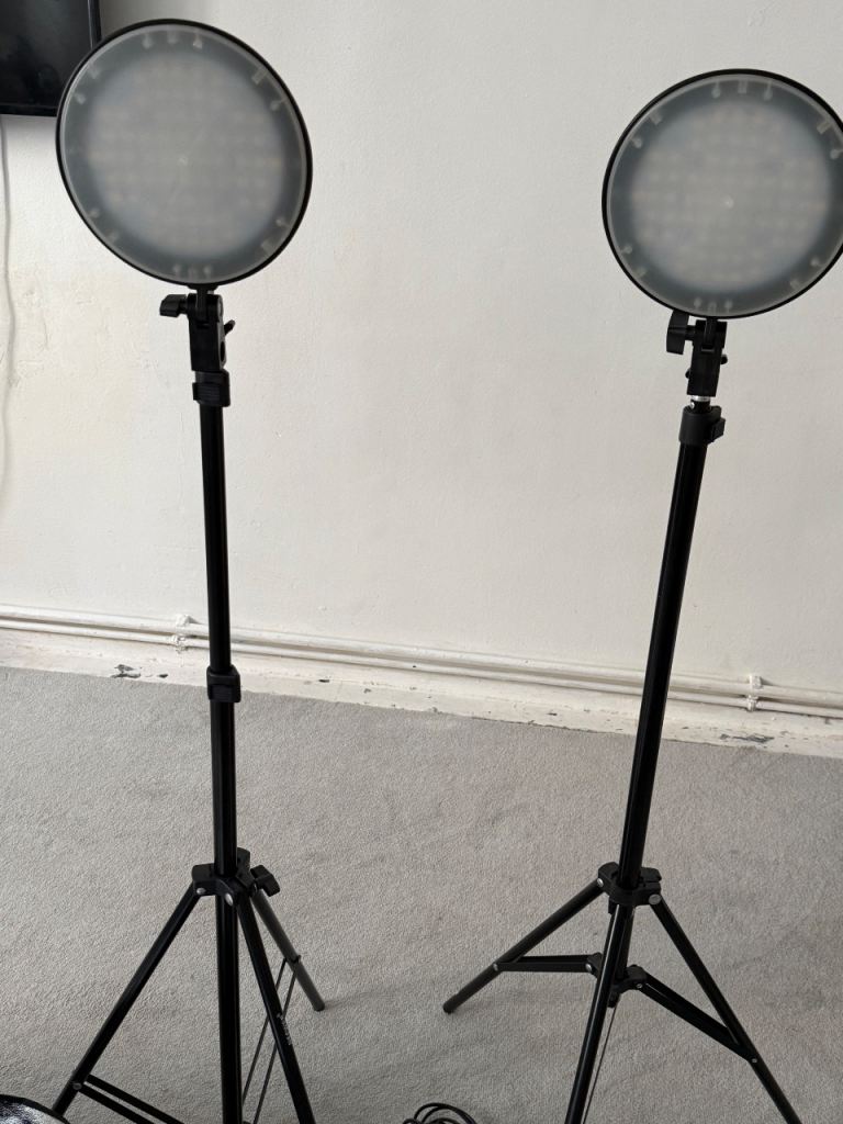 Neewer LED Video Lights with Stands – Good Condition