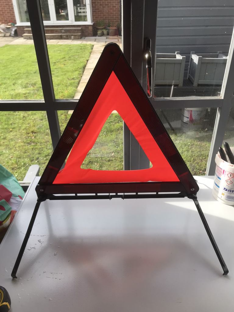 Warning triangle brand new never been used 