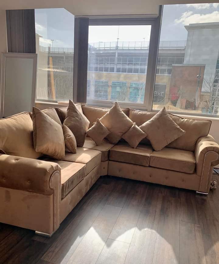 Stylish Ashwin 3 2 Seater Sofa L Shape Sofa With Cushion 