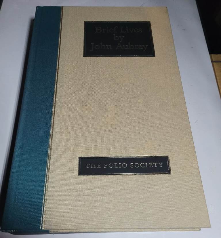 Brief Lives. John Aubrey. Hardback with slipcase. Folio Society 2001,12th print. B5