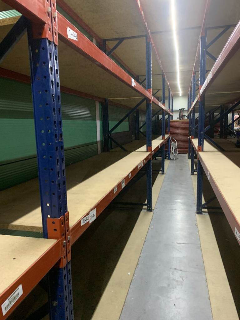 41 Bays, Mecalux Pallet Racking Heavy Duty Warehouse Shelving Industrial Storage Uprights Beams