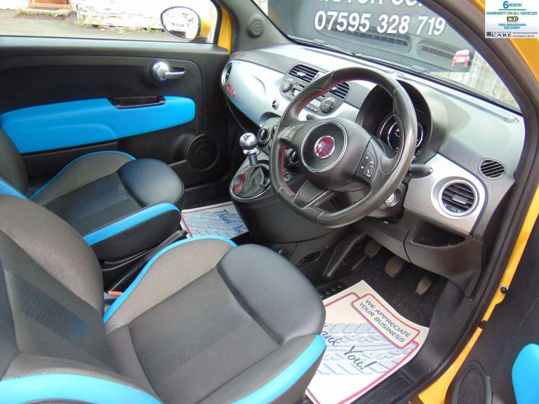 FIAT 500 1.2 500 1.2 69hp S * ONLY 34013 MILES * 8 SERVICE STAMPS * MOT AUGUST