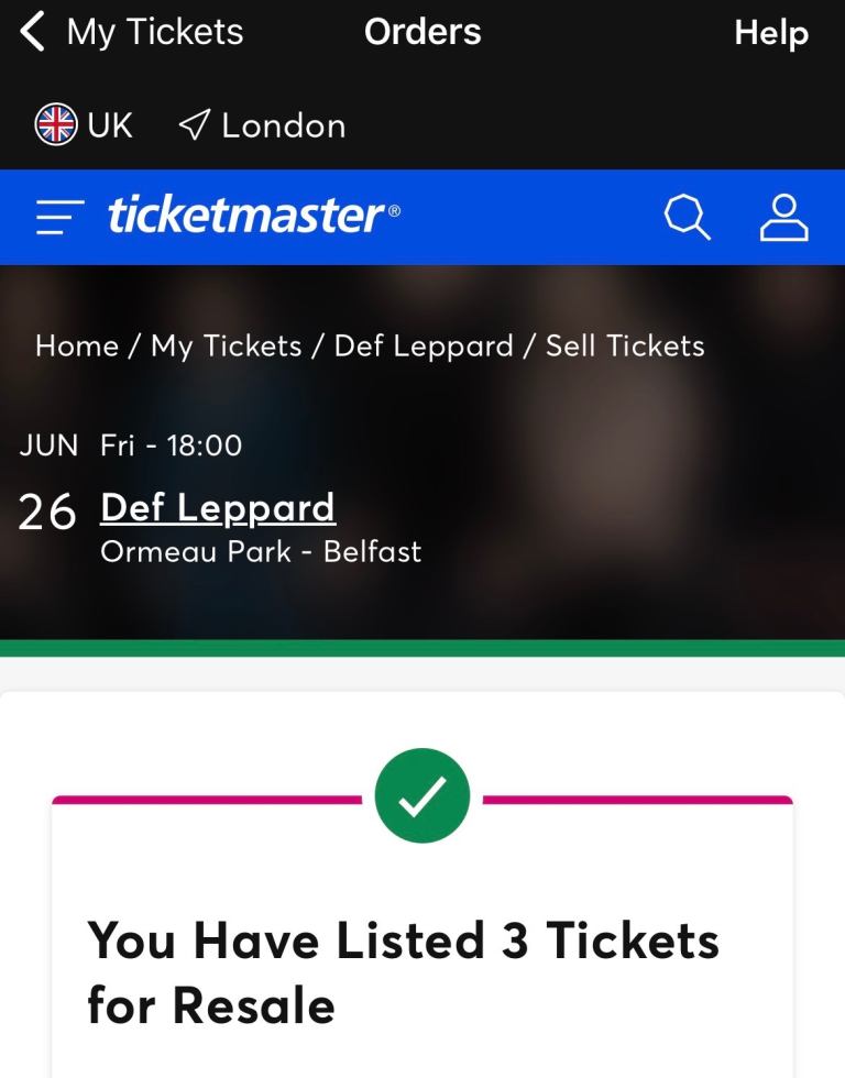 3x def leppard tickets