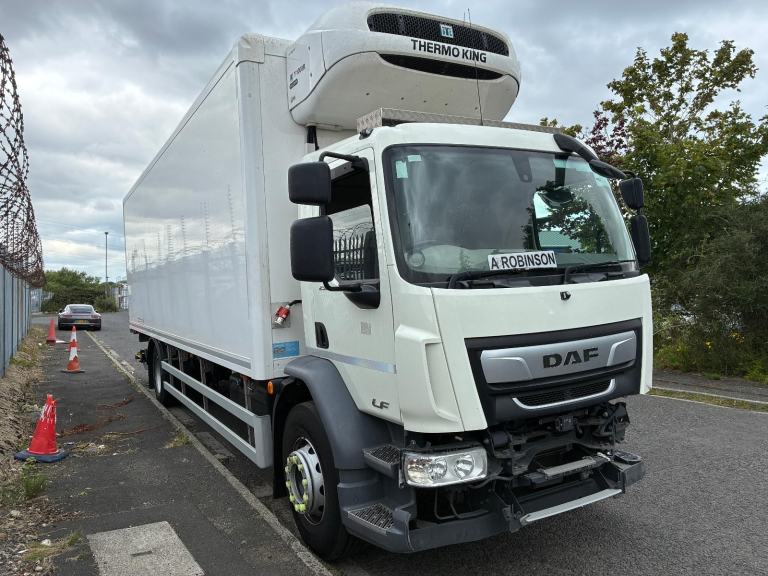 2023 73 DAF TRUCKS LF AUTO REFRIGERATED 18 TON TRUCK accident damaged salvage 