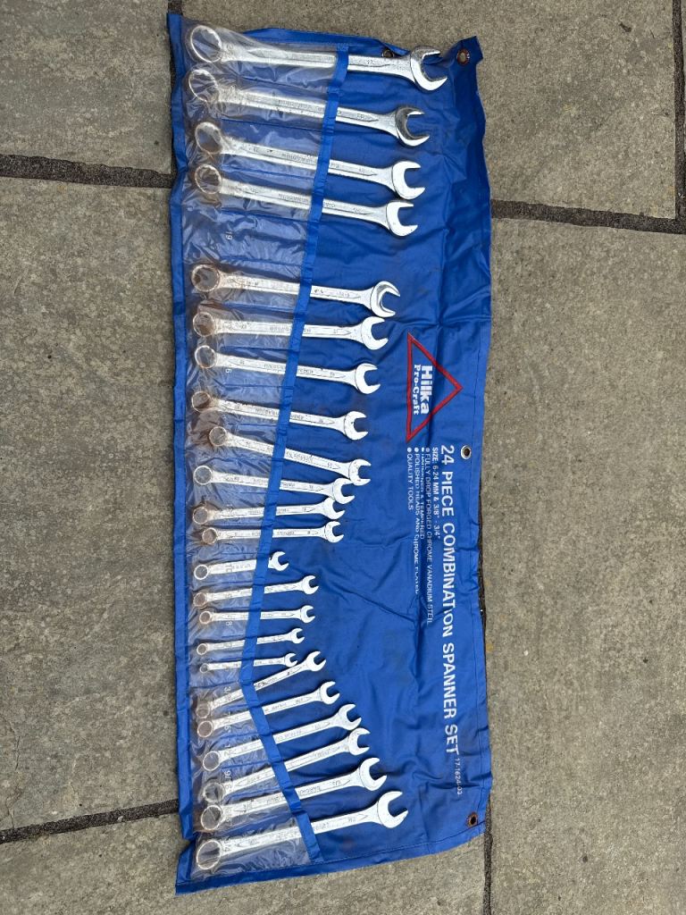 Hilka 24 Piece Combination Spanner Set – Good Condition
