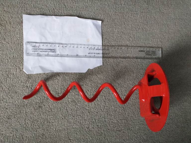 Twin shackle auger-style ground anchor (small) 