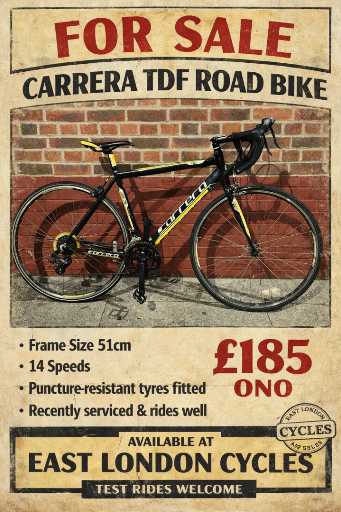 Carrera TDF Road Bike – Lightweight – 14 Speed – 51cm – Excellent Condition