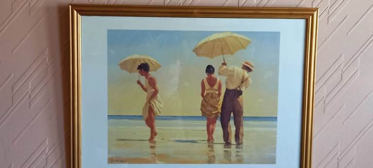 Signed Print Of Mad Dogs By Jack Vettriano For The Portland Gallery