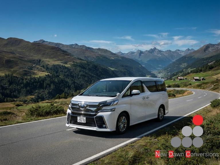 Toyota Vellfire Luxury MPV can be converted into Campervan