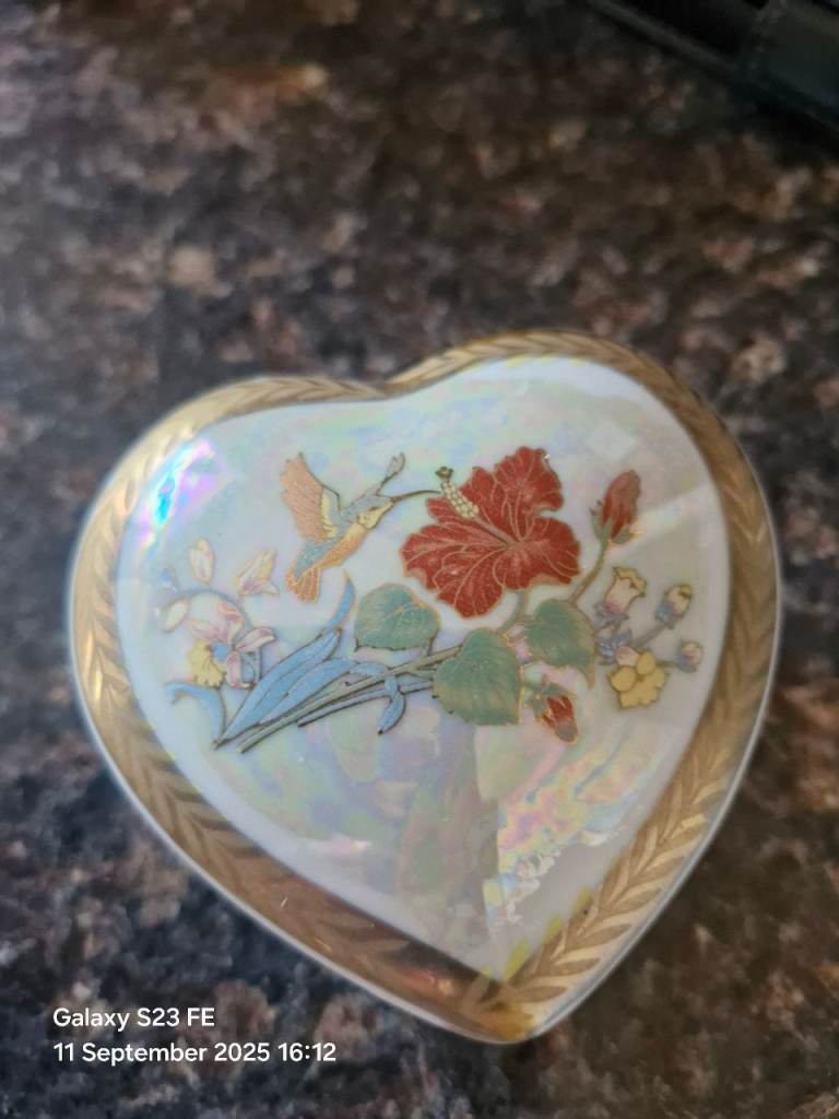 Small Heart Shaped Trinket Box