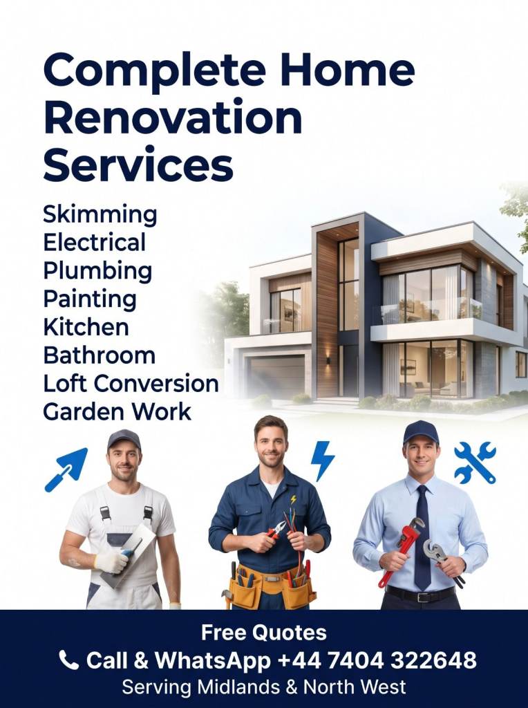 Complete Home Renovation - Midlands & North West