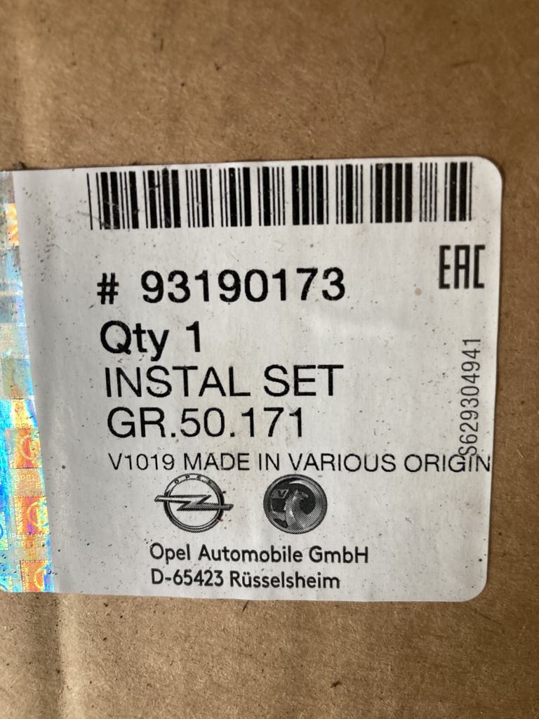 Original Brake kit Front/rear Vauxhall Astra H Series 2004/10